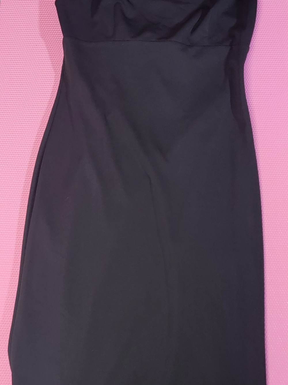 Wayf Black Strapless Sheath Dress